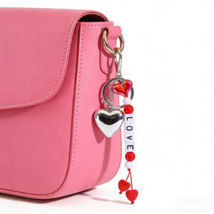 Llavero Boho Personalizado Hecho a Mano con Letras y Cuentas, Colgante para Bolso con <span class=keywords><strong>Nombre</strong></span> Personalizado, Accesorio con Borlas Coloridas, Regalo - Product Image 1