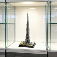 La tour Burj Khalifa : Mini-briques créatives, architecture mondialement connue, jouet DIY de qualité stable, ne blesse pas les mains