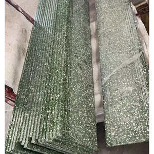 บันไดภายในอาคารพาณิชย์ บันไดลอยแบบโมเดิร์น บันไดหินขัดสีขาว - Product Image 3