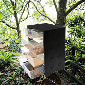 26.9*20.5*36.3Cm 4 katman-yığın kombinasyonu sürüngen yetiştiriciliği raf yılan teraryum sürüngen muhafaza - Product Image 3