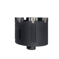 Forets diamantés JDK de 4 pouces pour le perçage à sec de la pierre avec protection extérieure brasée sous vide