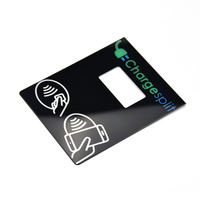 Panneau frontal de contrôle de menu NFC en acrylique PMMA écologique personnalisé, sérigraphié, avec découpe et superposition tactile pour appareils électroniques