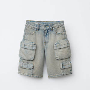 Denim Cargo <strong>Pants</strong> <strong>Shorts</strong> High Waist 2024 Women Summer Clothes Fashionable Streetwear Men's Denim <strong>Jean</strong> <strong>Short</strong> Pocket <strong>Pants</strong> - Product Image 2