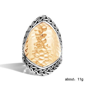 Anello Vintage Unisex con Texture, Gioielli di Moda all'Ingrosso - Product Image 5
