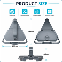 Support de fixation réglable en alliage d'aluminium StarOrbit pour toit de véhicule tout-terrain, compatible avec Starlink Mini, résistant aux intempéries, pour satellite fixe