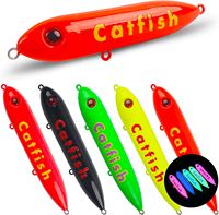 5 flotteurs sonores pour ligne de pêche, type Spook Rattle Peg, pour la pêche au poisson-chat en montage Santee et en pêche de bord, 4 - 5,5 pouces