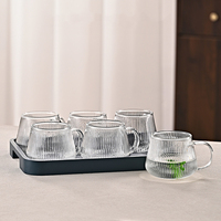 Pemasok Pabrik Gelas Tahan Panas Wadah Air Rumah Tangga Pitcher Transparan Dapat Digunakan Kembali untuk Air Dingin/Panas untuk Minuman Sehari-hari.