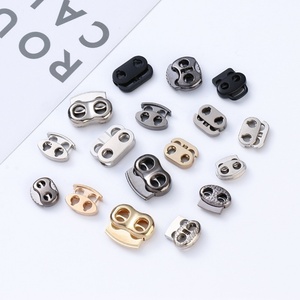 Nouvelle embout de cordon en métal avec design gaufré, attache à ressort pour vêtements, sans nickel, sans plomb, en alliage de zinc peint - Product Image 3