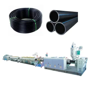 Plastic PP PE PPR HDPE Polyethylene Water Supply Drainage Sewage Gas Pipe Tube Extrusion Making Machine Production Line