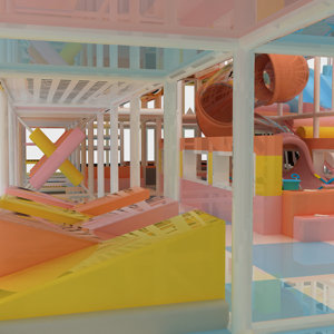 Aire de jeux pour enfants, équipement de parc d'attractions intérieur, petite aire de jeux, aire de jeux intérieure commerciale - Product Image 4