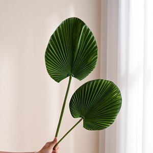 Feuille de palmier artificielle, branche unique, en plastique souple, décoration végétale pour mariage - Product Image 2