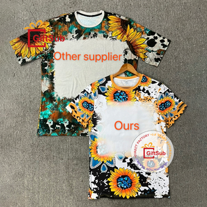 Camisetas Unisex Sublimadas con Efecto Decolorado, Camisetas con Estampado Personalizado, Camisetas de Poliéster para Sublimación - Product Image 2