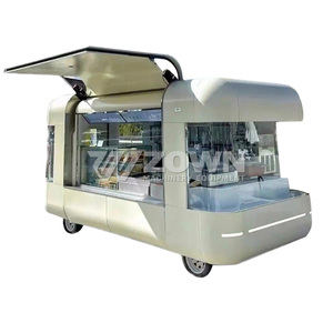Compact Outdoor Vending Food <b>Cart</b>, Space Saving Concession <b>Cart</b> for Plaza Operation - Product Image 2