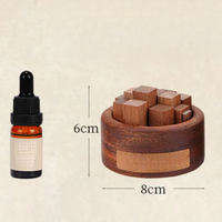 Difusor de Aromas de Madera Maciza Hecho a Mano para Decoración del Hogar y Adorno Perfumado