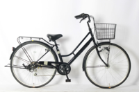 Vélo Urbain 27 Pouces en Gros, 6 Vitesses, avec Panier, Cadre en Acier Carbone, Freins à Disque, Capacité de Charge 100kg, Personnalisable