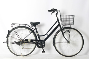 Bicicleta Urbana de 27 Pulgadas al por Mayor, Bicicleta de Ciudad de 6 Velocidades con Canasta y Cuadro de Acero al Carbono, Personalizable - Product Image 4