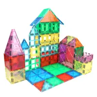 Mainan Edukasi Blok Bangunan Magnetik Ubin Magnetik untuk Anak-anak