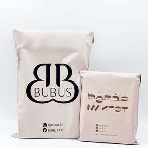 Pochette en polyéthylène biodégradable écologique personnalisée, sac d'expédition noir anti-UV pour l'envoi de crèmes - Product Image 4