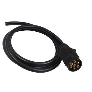 Câble de prise de remorque européenne 7 broches, adaptateur de prise 13 broches pour systèmes électriques de caravanes et de camping-cars - Product Image 1
