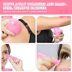 Ventouses de massage en silicone de taille moyenne pour thérapie anticellulite et Hijama - Product Image 3
