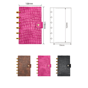 Libro de colección de portatarjetas con bolsillos de PP transparentes con estampado de cocodrilo para suministros escolares y de oficina - Product Image 6