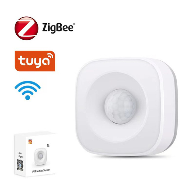 Wireless PIR Motion Sensor Tuya Zigbee WiFi Smart Home Security System with APP Remote Control Notification Compatible HA System