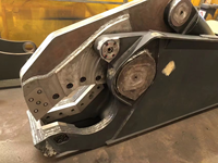 Cisaille hydraulique MONDE Eagle pour déchiquetage de ferraille, attache pour excavatrice, pour la découpe de métaux et les travaux de démolition de bâtiments