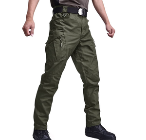 DFP0227 Pantalons cargo pour hommes, en stock et sur mesure, pantalons tactiques d'extérieur pour hommes, pantalons de randonnée légers en ripstop avec plusieurs poches - Product Image 4