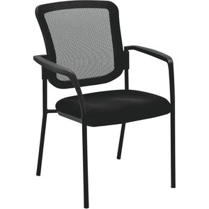 Chaise d'appoint empilable Alera ALE en maille moderne, pliable, en plastique noir, pour la maison, le bureau, la chambre, l'hôtel, le salon, les conférences - Product Image 6