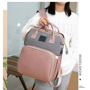 Nouveau sac à dos multifonctionnel pour bébé avec moustiquaire, sac à langer personnalisé avec station de change, sac à dos pour bébé - Product Image 3