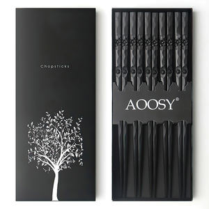 Set de palillos con diseño de flores de cerezo, palillos de fibra de vidrio para restaurantes chinos y japoneses. - Product Image 1