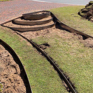 Borde Decorativo de Metal para Jardín, Estilo Art Deco, Flexible, para Césped, Flores y Jardines, de Acero Corten, Resistente a la Intemperie e Impermeable - Product Image 4