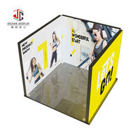 Mur de fond portable de luxe à montage rapide, présentoir d'exposition personnalisé avec boîte à lumière pour salons professionnels et promotions