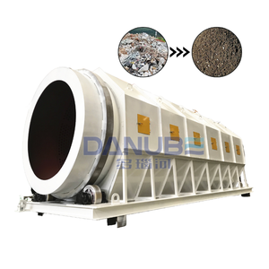 Planta automática de reciclaje de residuos de construcción Trommel Clasificador rotativo de cribado Maquinaria de tratamiento y eliminación de residuos - Product Image 1