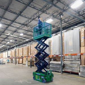 Plataforma Elevadora de Tijera Eléctrica de Nueva Energía, Modelo de Perfil Estrecho, de Alta Calidad, con Ruedas y Altura de Elevación de 6 m. - Product Image 2