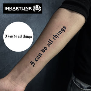 Durable lettrage citation noir organique Jagua encre à base de plantes temporaire <span class=keywords><strong>semi</strong></span> <span class=keywords><strong>permanent</strong></span> autocollants de <span class=keywords><strong>tatouage</strong></span> - Product Image 1