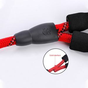 Característica acolchada, patrón sólido lavable, diseño reflectante a prueba de explosiones, cuerda de tracción para caminar para perros de nailon, correa para perros - Product Image 5