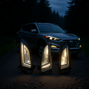 Juego de Faros Antiniebla LED para Hyundai Tucson 2019+, Lámpara de Conducción de Alto Rendimiento de 12V con Arnés de Cableado y Carcasa - Product Image 2