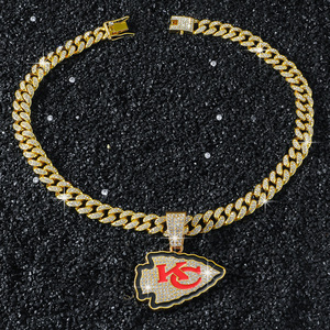 Nuevo Collar con Colgante de Letra de Aleación Personalizado, Diseño Innovador y Único, Estilo Hiphop, Hecho a Mano, Chapado en Oro y Plata, para Hombre - Product Image 5