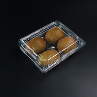 Boîte d'emballage pour kiwi en plastique transparent PET à 4, 6 ou 8 trous, emballage en blister pour kiwi, conteneur en plastique transparent pour fruits frais
