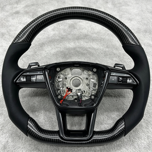 Volant en fibre de carbone personnalisé avec palettes de changement de vitesse pour <span class=keywords><strong>Audi</strong></span> A5 S5 Q5 A3 S3 A4 S4 A7 S7 <span class=keywords><strong>Sline</strong></span> Disponible pour tous les modèles de voitures - Product Image 1