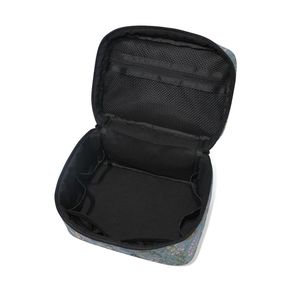 Elegante Bolsa de Cosméticos con Diseño Floral de Mariposas, Organizador de Artículos de Aseo de Viaje Grande con Correas Elásticas, Estuche Portátil para Guardar Maquillaje - Product Image 3