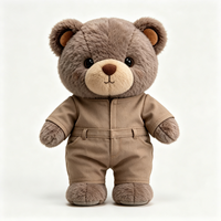 Ours en peluche à l'habillage tendance, jouet en peluche intégral pour la vente au détail, la vente en gros et les ours en peluche personnalisés