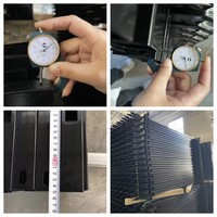 Panel de Cerca de Acero Galvanizado de Nuevo Diseño, 6 pies x 8 pies, Cerca de Hierro Forjado con Recubrimiento en Polvo para Jardín, Seguridad del Patio y Delimitación
