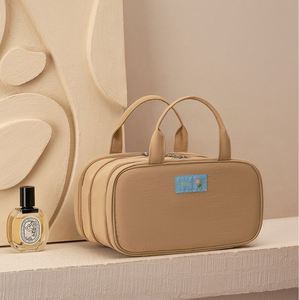 Sac de rangement pour articles de toilette de voyage imperméable, compartiment, fermeture à glissière, grand sac de rangement multifonctionnel pour cosmétiques pour femmes - Product Image 5