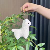 Jouets en peluche mignons et bon marché en forme de mouton alpaga, animaux en peluche, llamas souriants, porte-clés en peluche, porte-clés suspendu