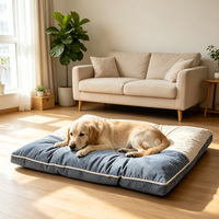 Lit pour chien Yangyangpet, luxueux, portable, XL, doux, confortable, motif uni, écologique, en nylon, pour toutes les saisons, emballage personnalisé
