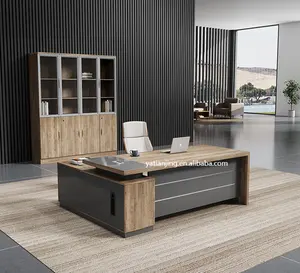 사무실 테이블 디자인 고급 사무실 가구 나무 현대 책상 사무실 가구 책상 테이블