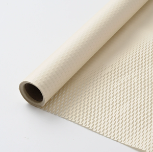 Cream White Honeycomb <b>Paper</b> Recyclable Biodegradable Kraft <b>Paper</b> for Bouquet Wrapping-Thickened Grid <b>Pattern</b> Gift Packaging - Product Image 1