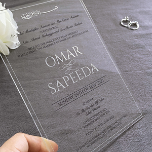 Tarjetas DE <span class=keywords><strong>BODA</strong></span> Invitación con sobres Tarjeta de regalo <span class=keywords><strong>gratis</strong></span> <span class=keywords><strong>Invitaciones</strong></span> acrílicas Tarjeta de invitación de <span class=keywords><strong>boda</strong></span> - Product Image 4